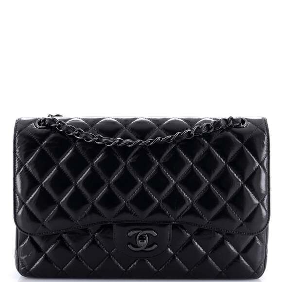 Chanel So Black Classic Double Flap Bag #184712C81B - Picture 1 of 8